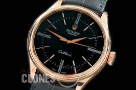  0 RLCT00047 GMF 50505 Cellini Time RG/LE Black Roman SA 3132