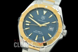 TGAQ00303 Aquaracer Calibre 5 SS/YG/SS Blue J-Qtz