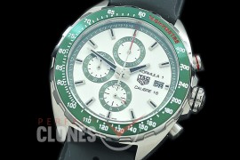 0 0 0 0 TGF1-00301R Formula 1 Chronograph SS/RU White OS 10 Qtz