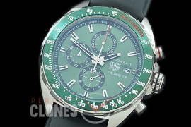 0 0 0 0 TGF1-00302R Formula 1 Chronograph SS/RU Green OS 10 Qtz