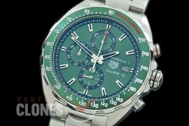 0 0 0 0 TGF1-00302 Formula 1 Chronograph SS/SS Green OS 10 Qtz