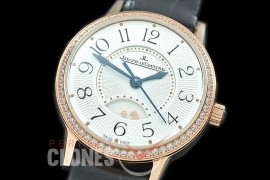 0 0 JL-RZL-111D Rendezvous Night & Day Ladies RG/LE White Miyota 9100