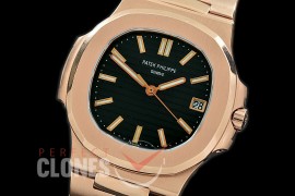 PP00512S BP Nautilis 5711 RG/RG Black Miyota 9015 Modified Calibre 324SC