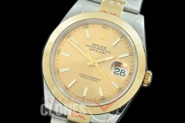0 0 R41DJT-355 GMF 904L Steel 126333 Smooth/Oyster SS/YG Gold Sticks Asian 2824 