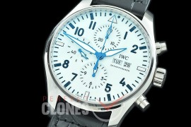 0 0 IWP00090 Pilot Chronograph 377725 150 Years Anniversary Limited Edition SS/LE White A-7750