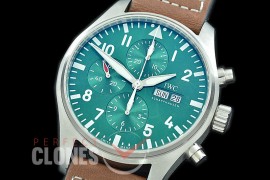 0 0 IWP00091 Pilot Chronograph 377726 Racing Limited Edition SS/LE Green A-7750