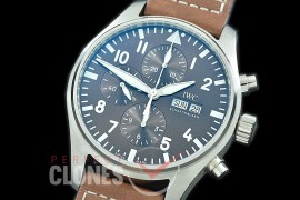 0 0 IWP00084 Pilot Chronograph 377713 Antoine de Saint Exupery Limited Edition SS/LE Brown A-7750