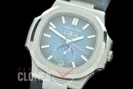 PP-5726-013L PF Nautilus 5726 Annual Calender SS/LE Blue Miyota 9100 Mod to Calibre 324