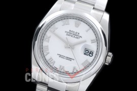 R36DJS-811 ARF/JF 116200 SS/SS Smooth/Oyster White Roman SH 3135 904L Steel 