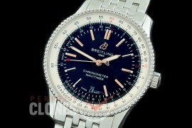 BLNV-41-102 TBF Navitimer 41mm Automatic SS/SS Black A-2824 