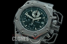 APS01001 Royal Oak Survivor 26165 DLC/Ceramic/RU Blk A-775Sec@ 12