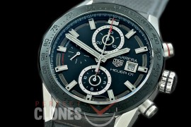 0 0 0 0 0 TGCH1-026R XF/VSF Carrera Heuer-01 Chronograph SS/RU Black A-7750