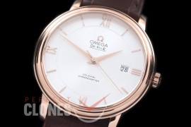 0 0 OMDE00037 Deville Classic Automatic RG/LE White Roman Miyota 9015