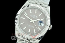 R41DJS-3235-103 BP 126334 Datejust 41mm SS/SS Fluted/Jubilee Dark Rhodium Sticks VR 3235 