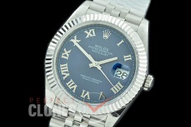 R41DJS-3235-124 BP 126334 Datejust 41mm SS/SS Fluted/Jubilee Blue Roman VR 3235 