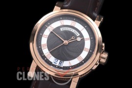 0 BR18108 Big Date Marine Automatic RG/LE Black Customized Perpetual Big Date Movt