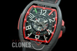 0 0 0 FMVG-014 Vanguard V45 SCDT Carbonnr Automatic VANGUARD RACING SKELETON 'LA MEJOR CARRERA DEL MUNDO' FC/RU Black Skeleton/Red Miyota 8205 