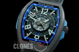 0 0 0 FMVG-013 Vanguard V45 SCDT Carbonnr Automatic VANGUARD RACING SKELETON 'LA MEJOR CARRERA DEL MUNDO' FC/RU Black Skeleton/Blue Miyota 8205 