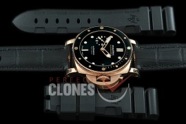 0 0 0 0 0 PN974V01 XF/VSF Pam 974 V Series 42mm Luminor Submersible Gold Tech GT/LE VS P9010 - Free Bundle Rubber Strap 