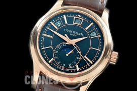 PP-5205-162 GRF 5205 V2 Annual Calendar / Moon Phase Complications RG/LE Black Asian Clone Calibre 324 S QALU24H/206 Movement 