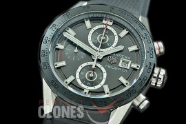 0 0 0 0 0 TGCH1-027R XF/VSF Carrera Heuer-01 Chronograph SS/RU Grey A-7750