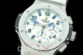 0 0 0 HB00937C Big Bang Evolution Chronograph Amfar Limited Edition SS/CER/RU White A-7750 - Special Offer 