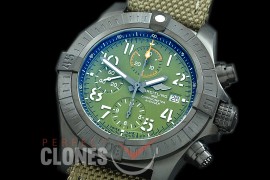 0 0 0 0BLSA00218 TBF Avenger II Chrono Night Mission Black Steel DLC/NY Military Green Num A-7750