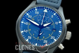 0 0 IWP00074 YLF Pilot Chronograph 389008 Blue Angels Special Edition CER/NY Blue A-7750