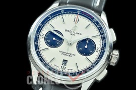 BL-PB01-101 GF Premier B01 Chronograph SS/LE White A-7750 