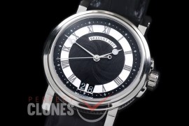 0 BR18102 Big Date Marine Automatic SS/LE Black Customized Perpetual Big Date Movt