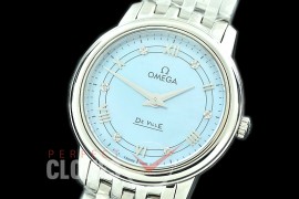 0 OMPRE-055 ZF Deville Prestige Ladies 27.4mm SS/SS Ice Blue Roman/Diamonds Swiss Qtz