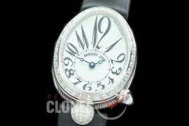 0 0 0 BR-RDN-101D ZF Reine De Naples Ladies SS/LE White Num Asian Custoomized 586/1 Movement 