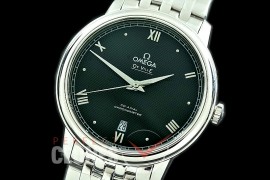 0 OMPRE-072 TWF Deville Prestige 38.5mm SS/SS Black Roman Jap Miyota 9015