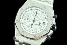 AP26400-901S Royal Oak Offshore Chronograph 26400 SS/SS White Seiko VK6 Quartz