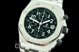 AP26400-902S Royal Oak Offshore Chronograph 26400 SS/SS Black Seiko VK6 Quartz