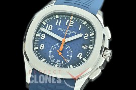 PPAQC-5968-013 Aquanaut Chronograph 5968A SS/RU Blue A-7750 