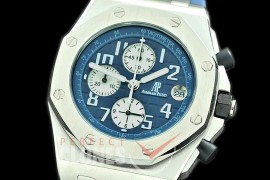 AP26400-907R Royal Oak Offshore Chronograph 26400 SS/RU Blue/White Seiko VK6 