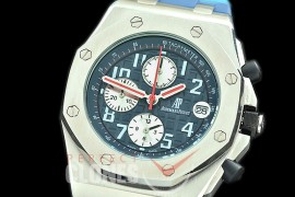 AP26400-908R Royal Oak Offshore Chronograph 26400 SS/RU Blue/White Seiko VK6 ite Seiko VK6 