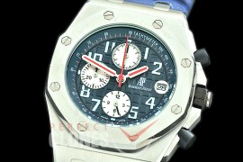 AP26400-908L Royal Oak Offshore Chronograph 26400 SS/LE Blue/White Seiko VK6 ite Seiko VK6 