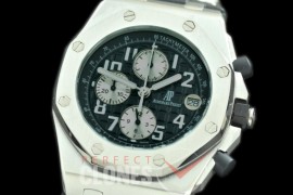 AP26400-909L Royal Oak Offshore Chronograph 26400 SS/LE Black/White Seiko VK6 ite Seiko VK6 