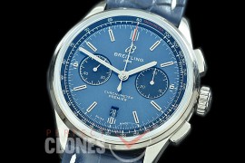 BL-PB01-103 GF Premier B01 Chronograph SS/LE Blue A-7750 