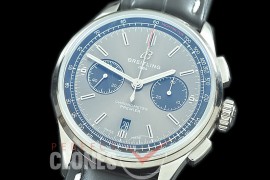 BL-PB01-102 GF Premier B01 Chronograph SS/LE Grey A-7750 