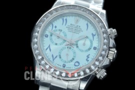 0 0 0 RLDS00055D Daytona 116506 SS/Cer/SS Arabic Ice Blue Sticks A7750