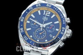 0 TGF1-00003S Formula 1 Red Bull Limited Ed Chronograph SS/SS Blue CF OS 10 Qtz