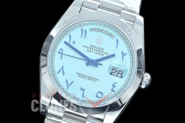 R40DDS00407A 228206 SS/SS Smooth Bez Ice Blue Arabic Special Edition A-2836