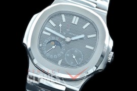 PP-5712-102S PF Nautilus 5712 Date/Moon Phase Power Reserve SS/SS Grey Asian Customized Calibre 320