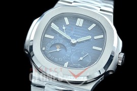PP-5712-103S PF Nautilus 5712 Date/Moon Phase Power Reserve SS/SS Blue Asian Customized Calibre 320