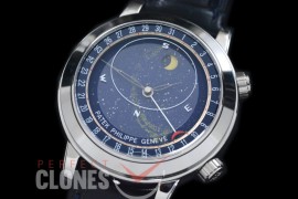 PPSM00081 6102P Sky Moon Celestial 3 Automatic SS/LE Blue Asian Custoomized 