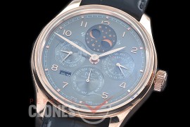 0 0 0 IWPPC-117 V9F Portugese Perpetual Calender IW503404 RG/LE Grey Asian Custom Movt 