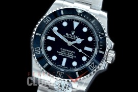 RLSS00956S JF/ARF V3 No Date Submariner 114060LN SS/SS Black SH 3130 904L Steel 